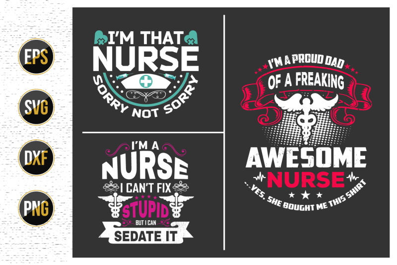 nurses-lettering-svg-design-bundle