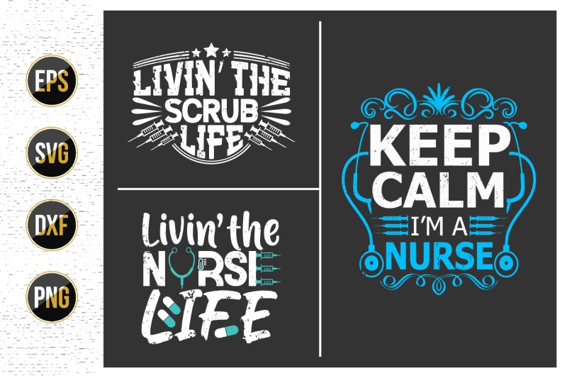 nurses-lettering-svg-design-bundle