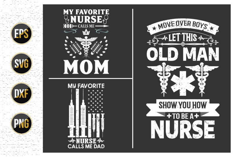 nurses-lettering-svg-design-bundle