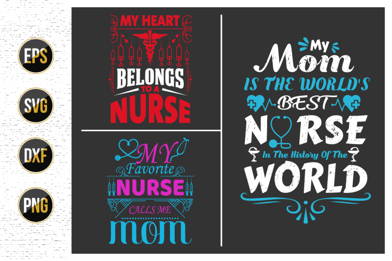 nurses-lettering-svg-design-bundle