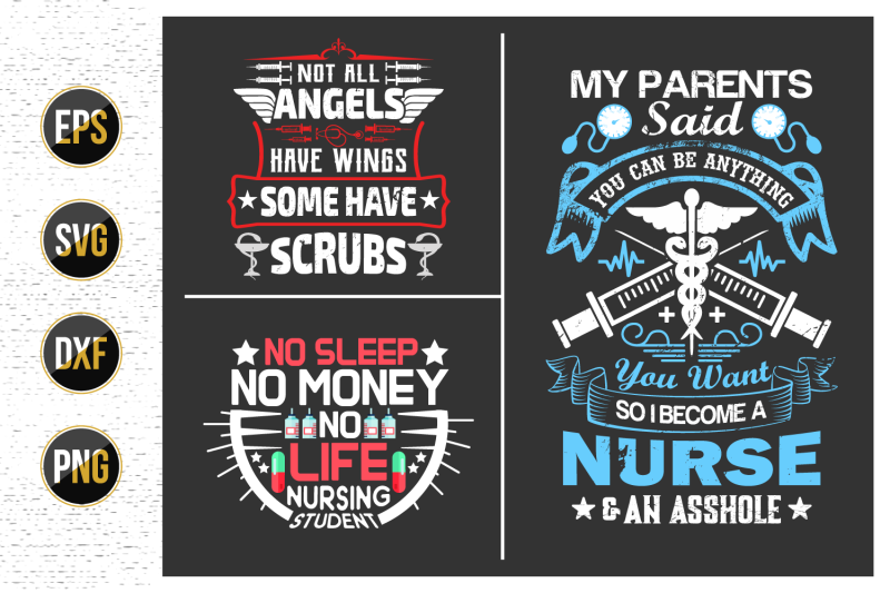 nurses-lettering-svg-design-bundle