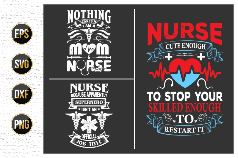 nurses-lettering-svg-design-bundle