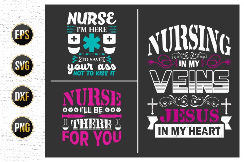 nurses-lettering-svg-design-bundle