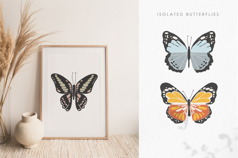 boho-butterflies-clipart-spring-butterfly-elements