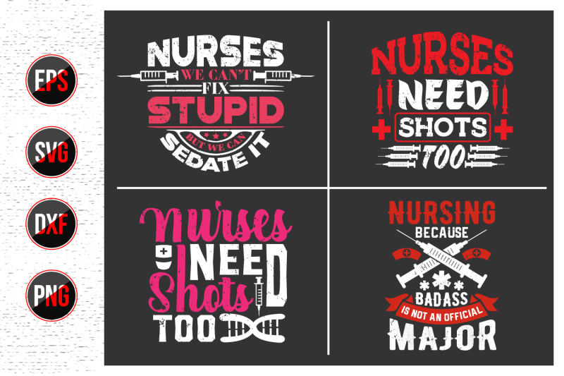 nurses-lettering-svg-design-bundle