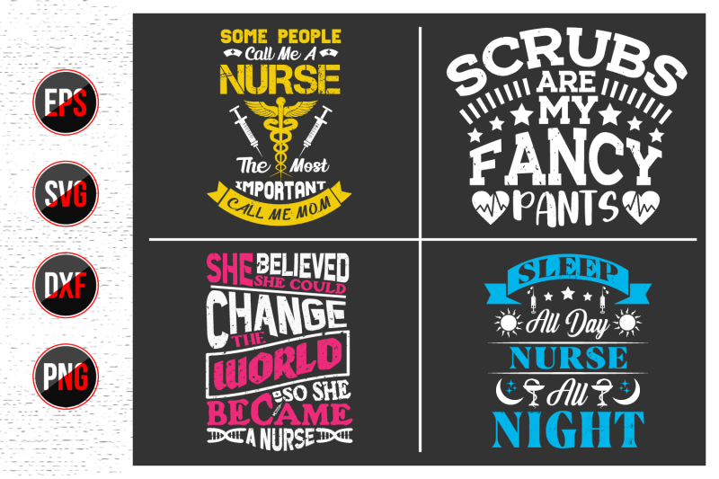 nurses-lettering-svg-design-bundle