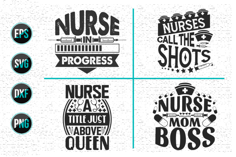 nurses-lettering-svg-design-bundle