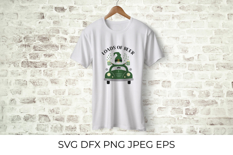 st-patricks-day-retro-truck-with-gnome-svg