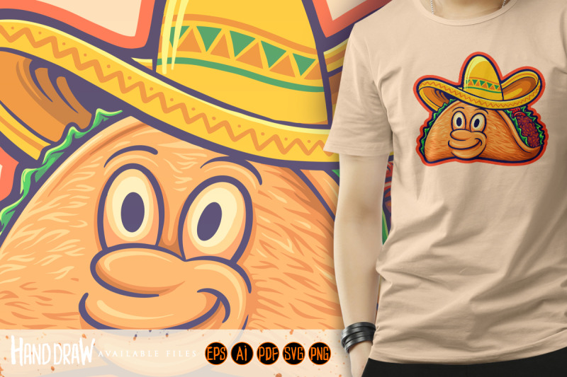 funny-delicious-tacos-restaurant-logo-illustration