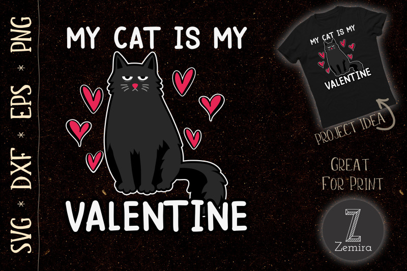 black-cat-shirt-for-valentine-day