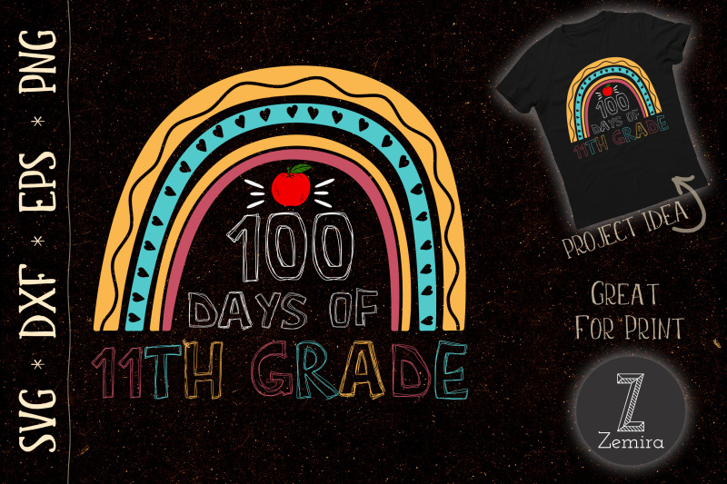 100th-day-of-school-11th-grade-rainbow