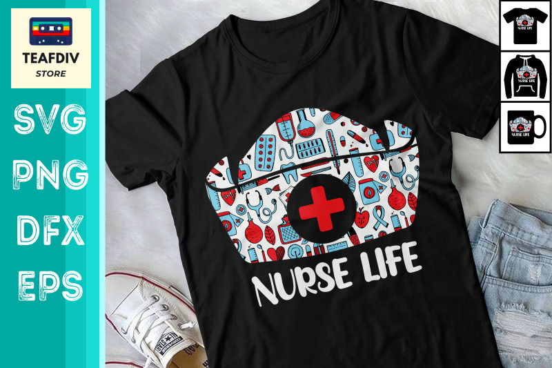 nurse-life-item-tshirt-design