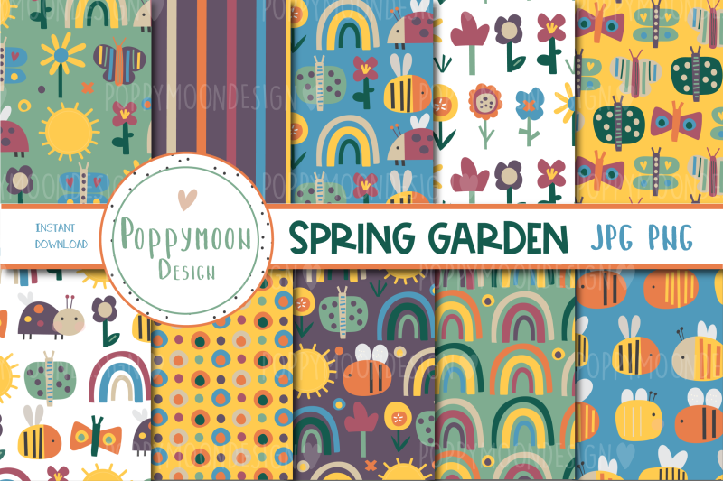 spring-garden-paper-set