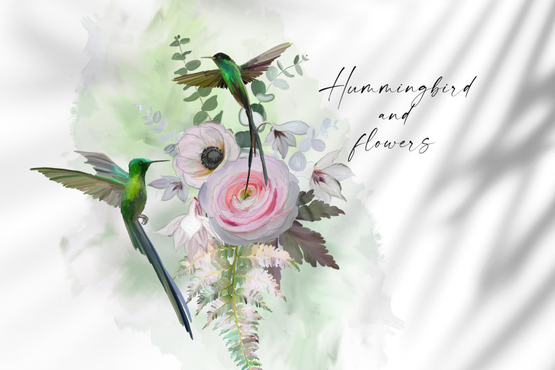 hummingbird-and-flowers