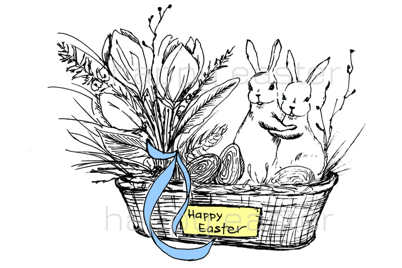 happy-easter-cards-set-of-2-graphics-painting-in-pdf-and-jpg