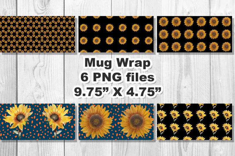 sunflower-mug-wrap-bundle-floral-mug-sublimation