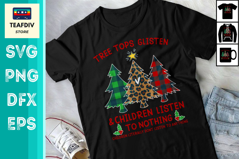 children-listen-to-nothing-christmas-svg