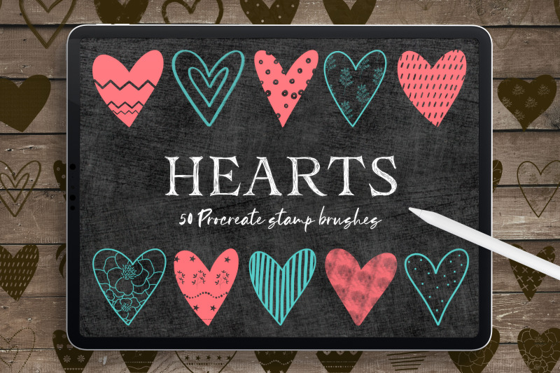 hearts-procreate-stamp-brushes