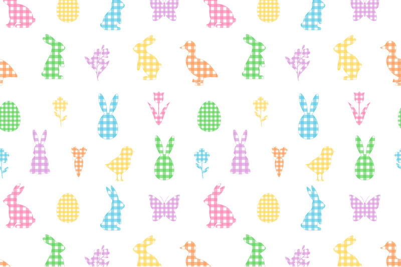 easter-buffalo-plaid-pattern-easter-bunny-cage-pattern