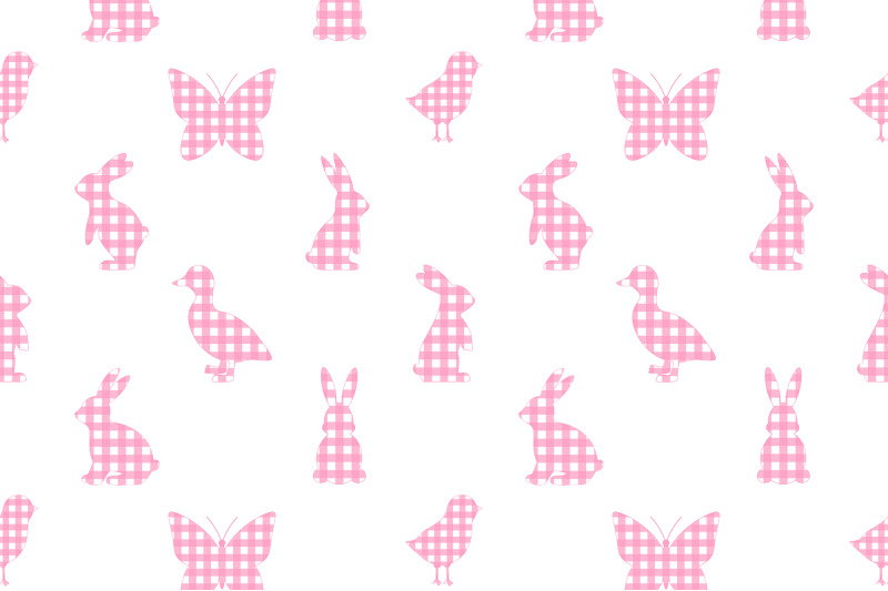 easter-buffalo-plaid-pattern-easter-bunny-cage-pattern