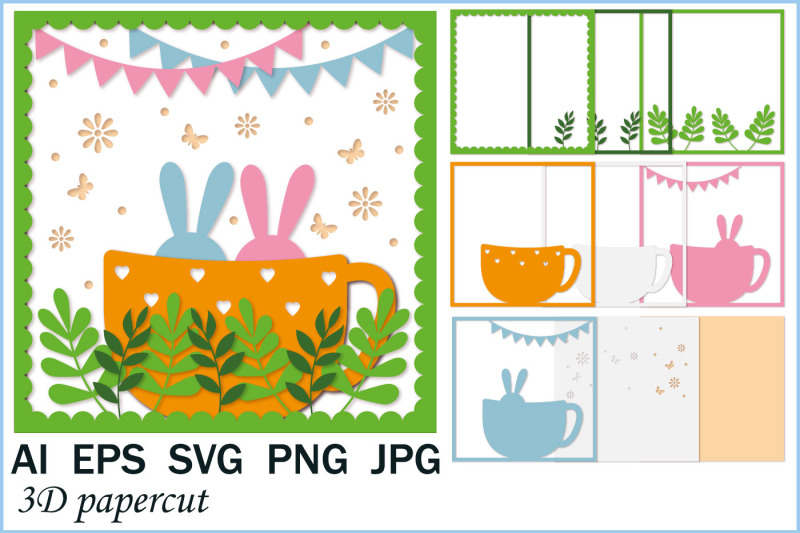 easter-bunny-holiday-card-template-cut-out-of-paper-svg