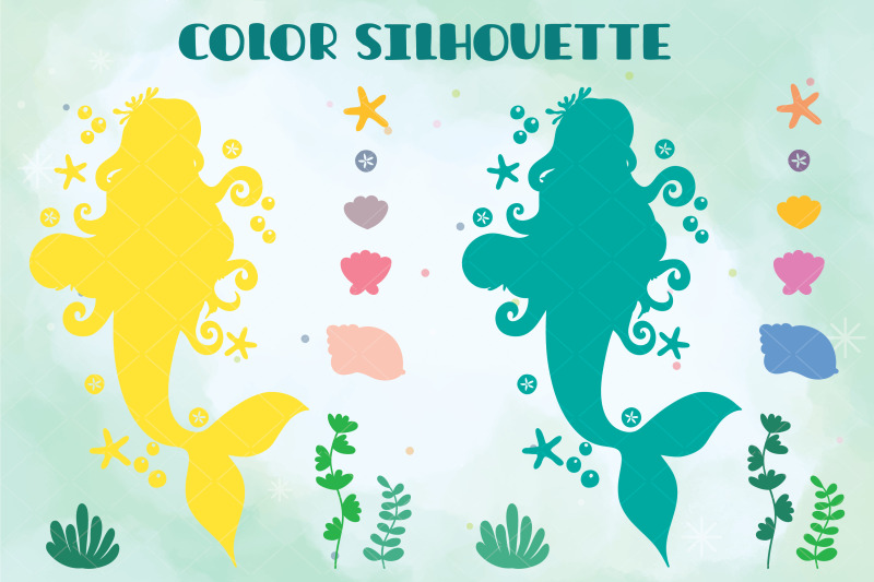 colored-mermaid-eyes-closed-princess-sea-shell-aquatic-plants