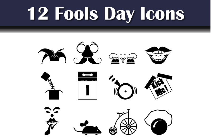 fools-day-icon-set