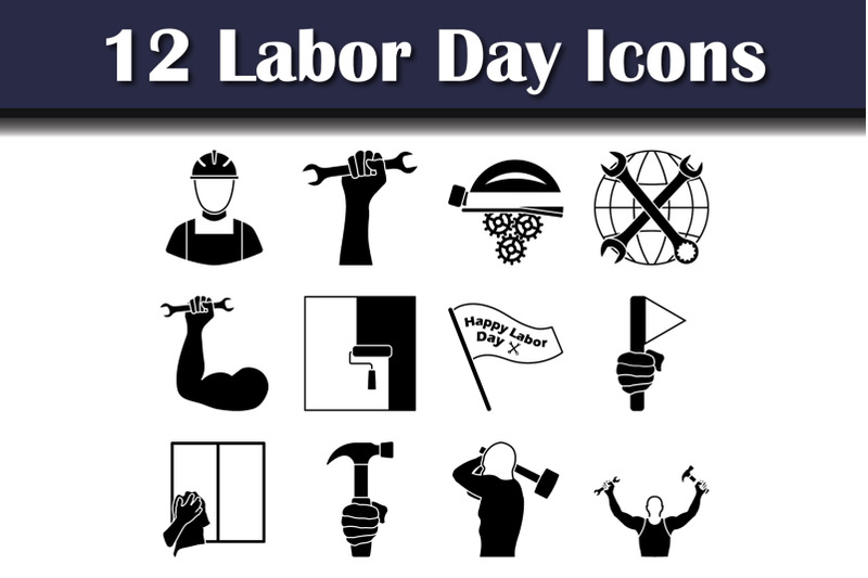 labor-day-icon-set