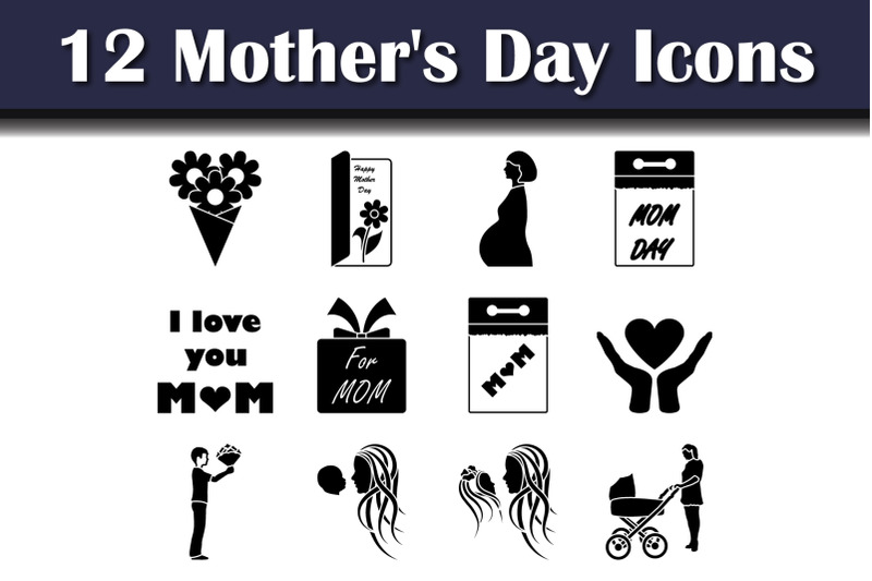 mother-039-s-day-icon-set