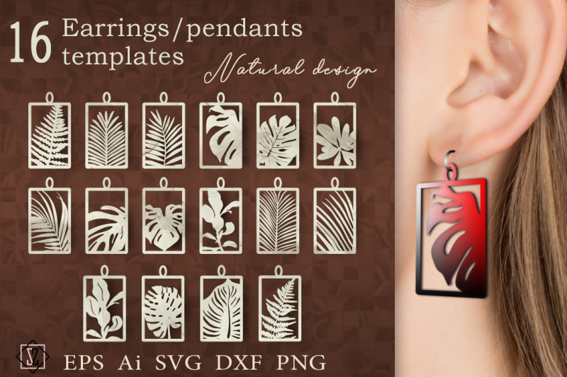 earrings-pendants-templates-natural-design-svg