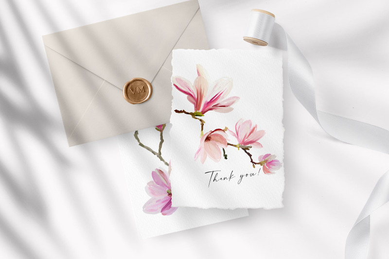 magnolia-flowers-hand-drawn-floral-elements-png