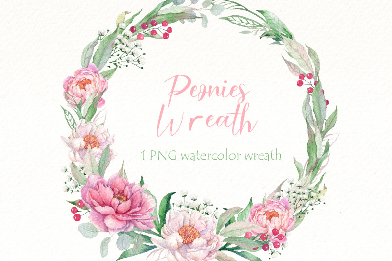 peonies-wreath-watercolor-clipart-pink-floral-png-clip-art