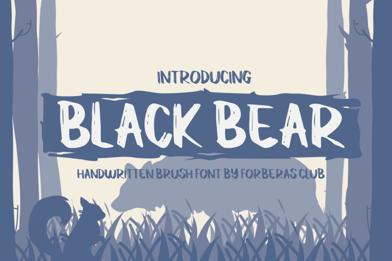 black-bear-handwritten-font