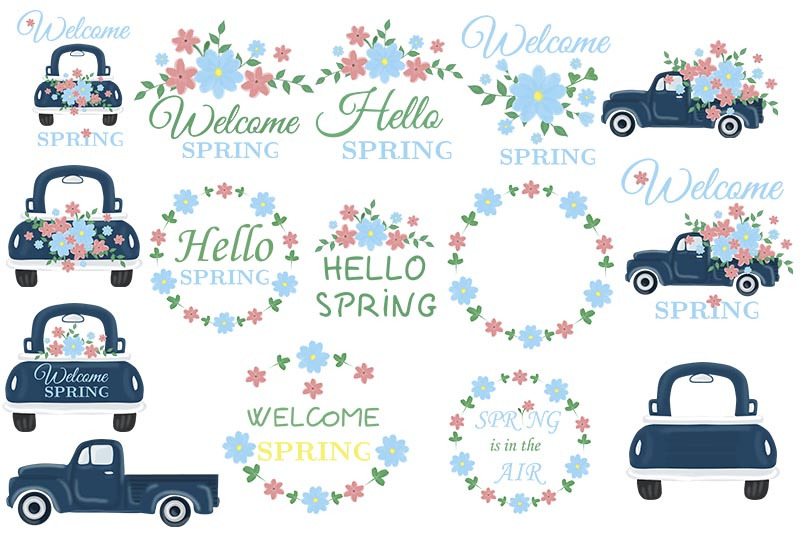 spring-bundle-welcome-spring-hello-spring-flower-frames