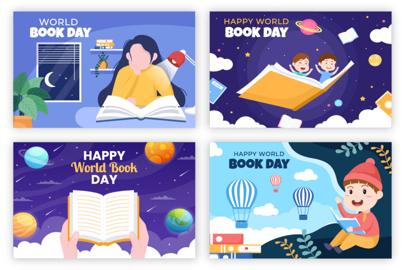 22-world-book-day-flat-illustration