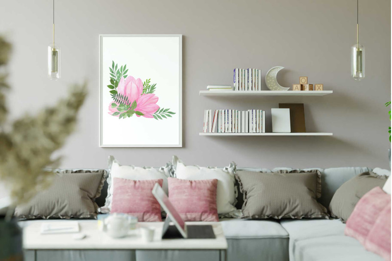 magnolia-flower-sublimation-watercolor-bouquet