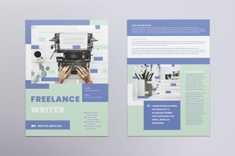 freelance-writer-flyer-template