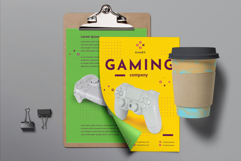 gaming-company-flyer-template
