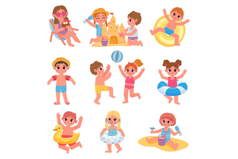 children-play-ball-at-beach-swim-and-make-sand-castle-cartoon-kids-c