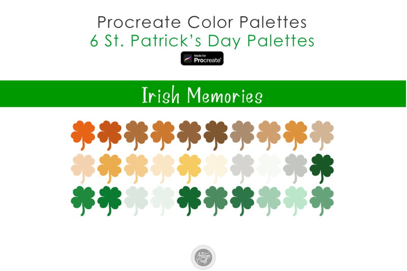 st-patrick-039-s-day-color-palette-for-procreate-irish-colors