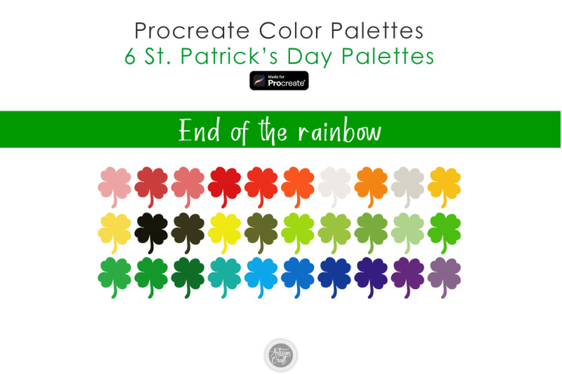 st-patrick-039-s-day-color-palette-for-procreate-irish-colors