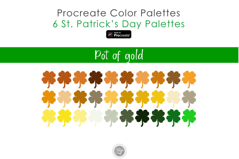 st-patrick-039-s-day-color-palette-for-procreate-irish-colors