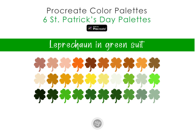 st-patrick-039-s-day-color-palette-for-procreate-irish-colors