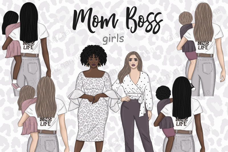 mom-boss-girls-clipart