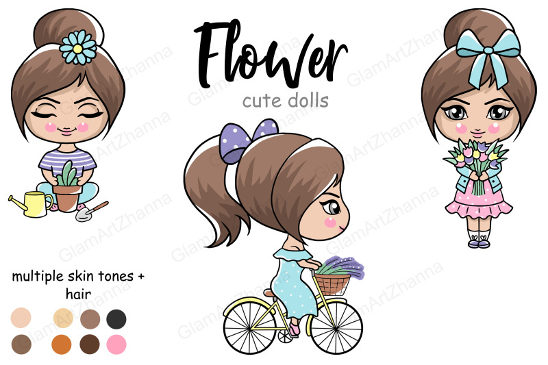 flower-cute-dolls