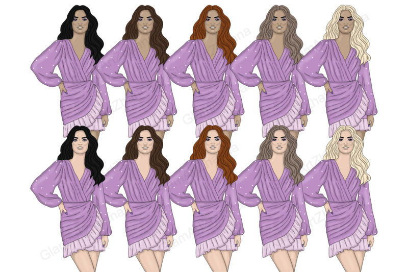 purple-dreams-girls-clipart