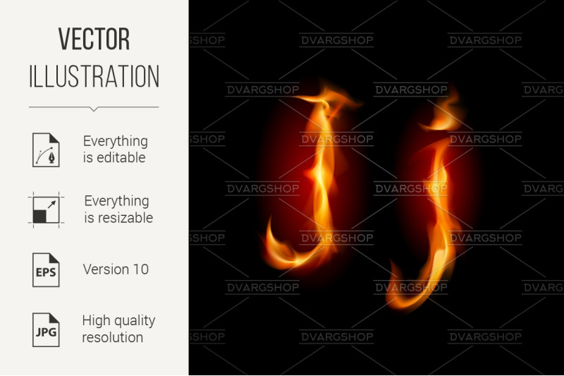 fiery-font-letter-j