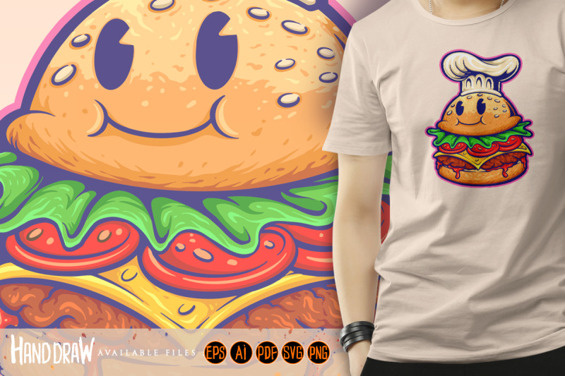 burger-chef-food-cartoon-character-logo-mascot-svg