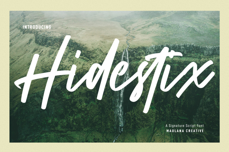 hidestix-handwritten-font