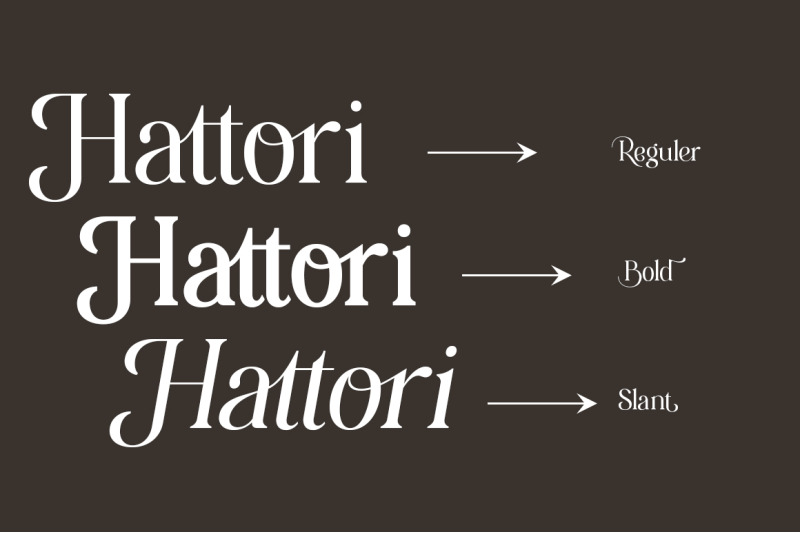 hattori-elegant-font